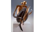 Sedící II, velká 100cm, 1995, bronz, cena na dotaz