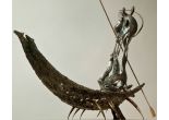 Cháron, 100x116 cm, 2011, cín-bronz, cena na dotaz