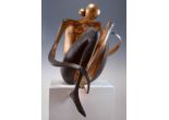 Sitting II., 100cm, 1995, bronze